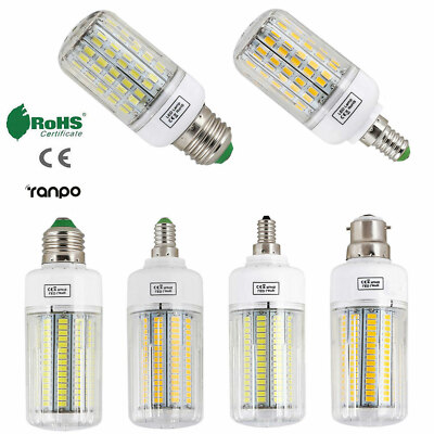 LED Light Bulb E27 E14 E12 B22 5730 SMD Chip Corn Lamp Incandescent 20-160W GL
