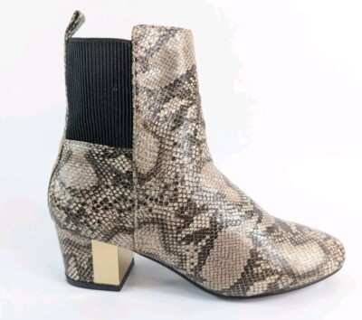 Hotsoles London Snake Print Stiefeletten UK 4 EU 37
