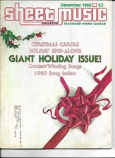 SHEEET MUSIC MAGAZINE------DECEMBER 1980