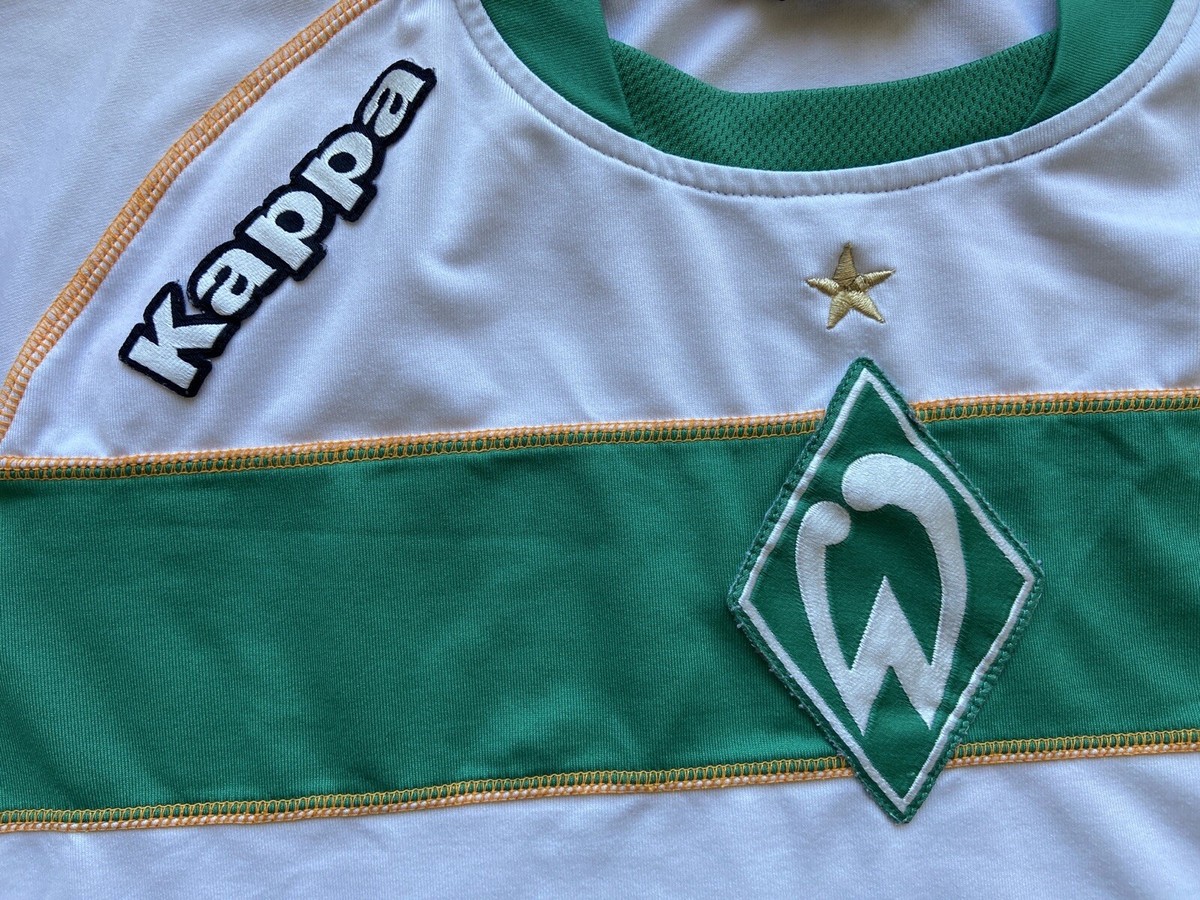 Maillot Extérieur Werder Bremen 2005-2006 Vintage Kappa - Vert - Taille 11-13 Ans