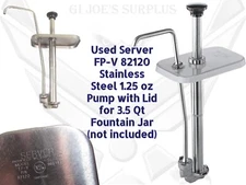 Pre-Owned Server FP-V 82120 Stainless Steel 1.25oz Pump with Lid PC3