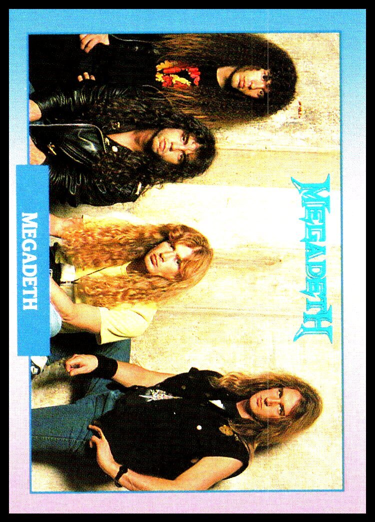 【希少美品】90's MEGADETH ベスト 1991 Brockum Rockcards #82 Megadeth | eBay