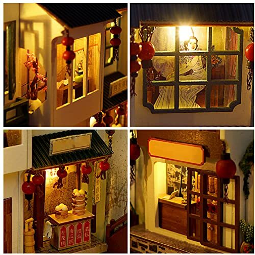 Easy To Use Alley World Bookshelf Insert Box Kit Wood Nook Book Shelf