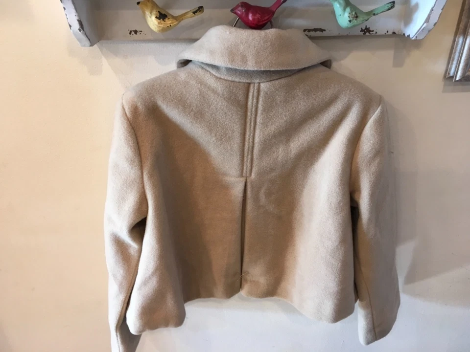 Abrigo/Chaqueta Gymboree Niñas Talla 5 Mezcla Lana Camel Nuevo con Etiquetas $48 Foto 3 de 4
