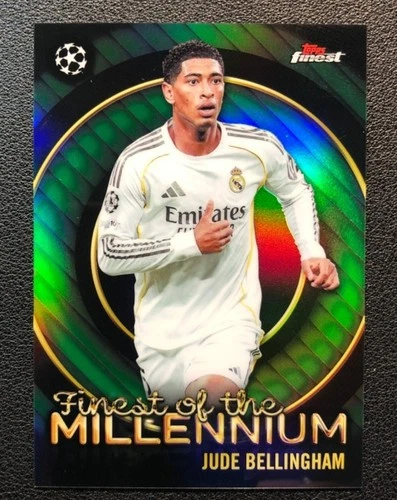 Jude Bellingham 2025-26 Topps Finest UCC Finest Of The Millennium Green /99 FM-9