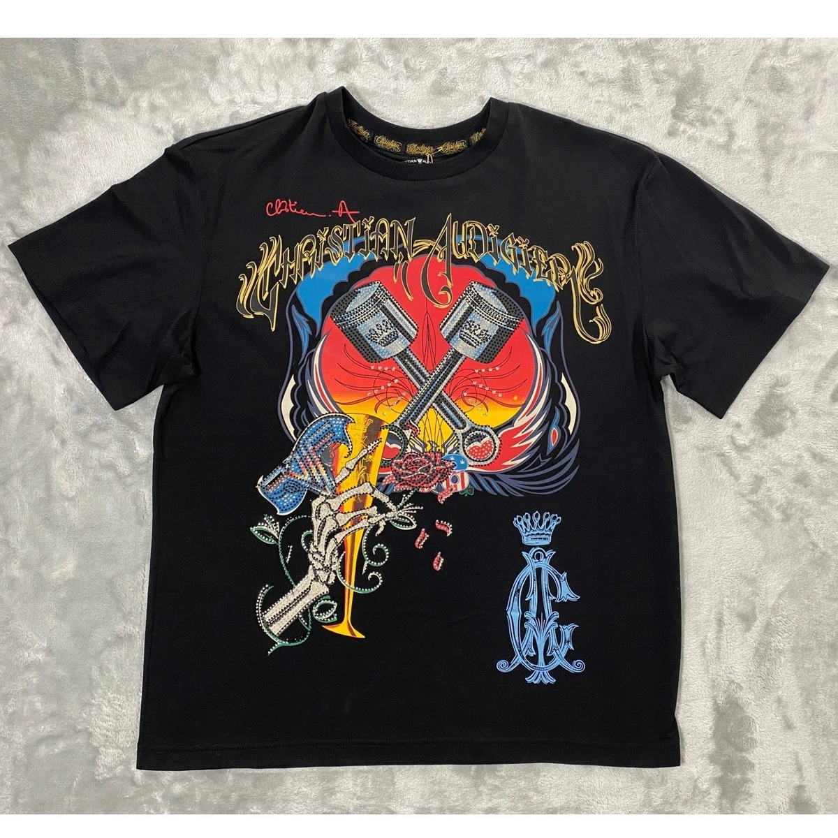Christian Audigier Short Sleeve T-Shirts for Men for sale | eBay