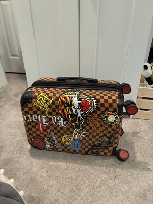 Ed Hardy Carry On Spinner Luggage Hardcase Travel Bag | eBay