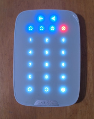 Ajax KeyPad Plus (9NA) White Keypad Only No accessories Included