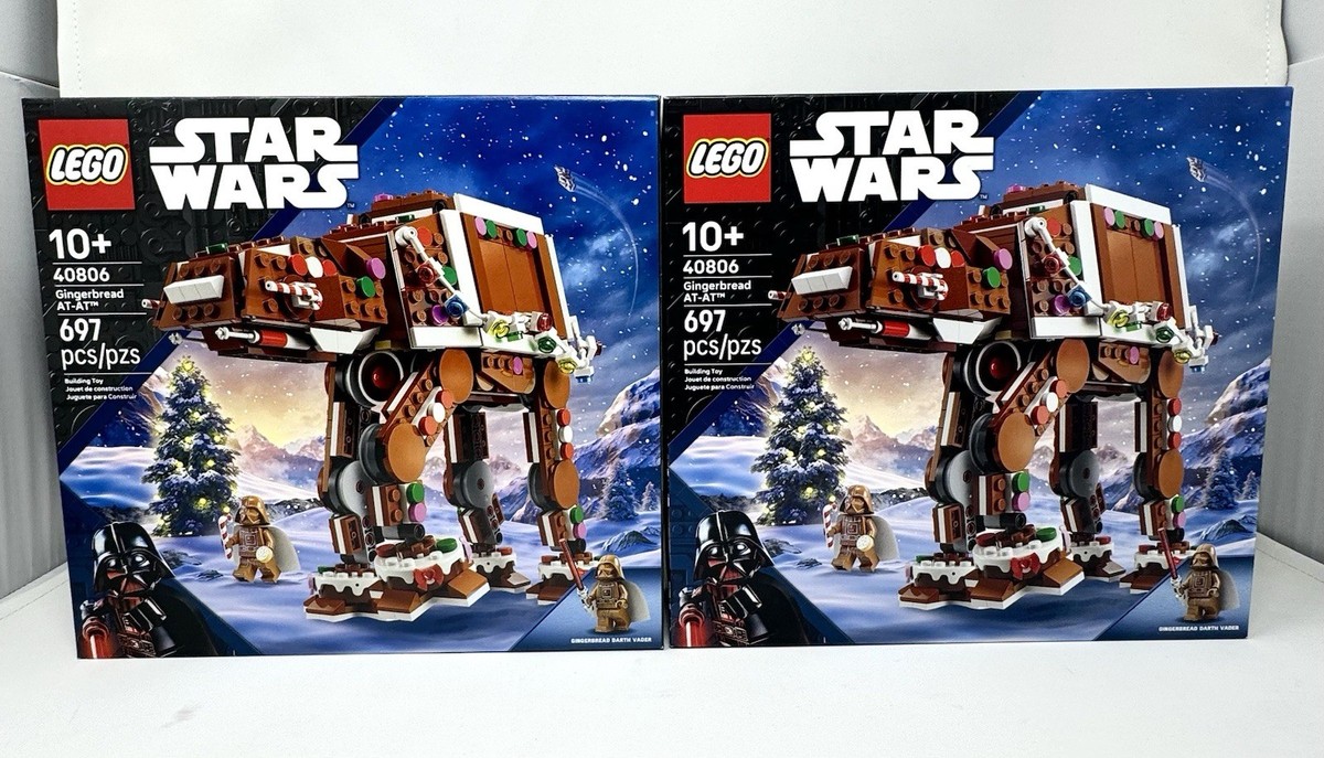 Lot of 2) LEGO 40806 Star Wars Gingerbread AT-AT Walker Set