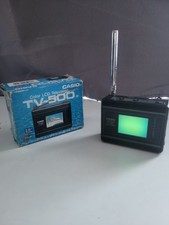 Vintage Casio TV-500V Portable TFT LCD Colour Television Working