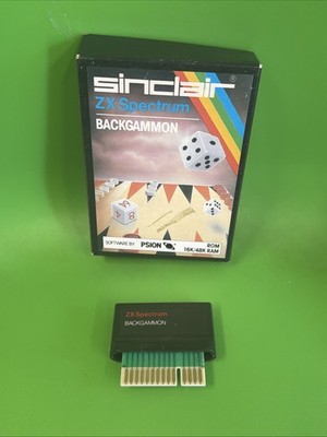 SINCLAIR ZX SPECTRUM BACKGAMMON ROM CARTRIDGE - TESTED + GARANTIE - RARE CART