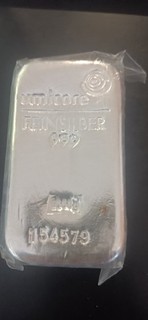 LINGOT 1 KG ARGENT/SILVER 999/1000 ARGENT NEUF SOUS BLISTER !