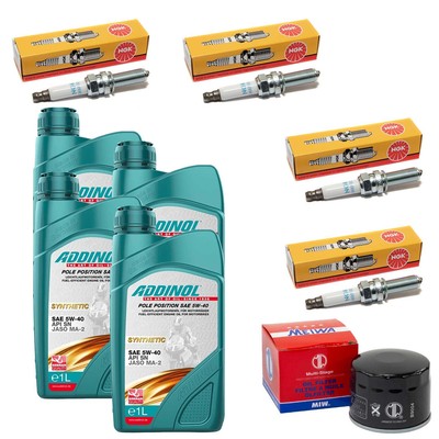 Set Zündkerze Ölfilter 4L Öl Inspektion für BMW S 1000 XR S1000 XR K49 2015-2019