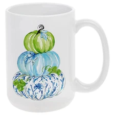 Boston International Chinoiserie Stacked Pumpkin Mug  Art .