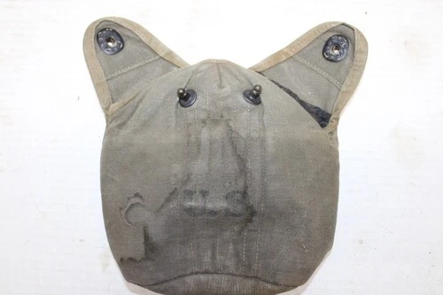 US Military Issue WW2 Era 1942 Water Canteen Canvas Pouch Khaki  JC22