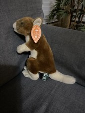 Living Nature Kangaroo, Plush Brown Realistic Stuffed Animal NWT
