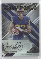 2021 Panini XR Luminous Endorsements 59/99 Jacob Harris #LUM-JHA Auto n0c