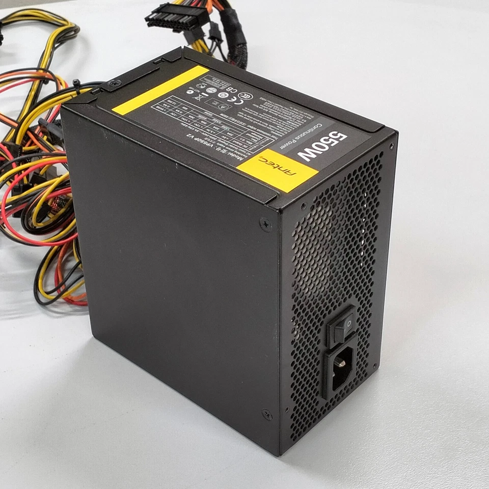 Genuine Antec Basiq 550 Watts ATX 2x PCIe Computer Power Supply PSU VP550P V2 - Image 4 of 4