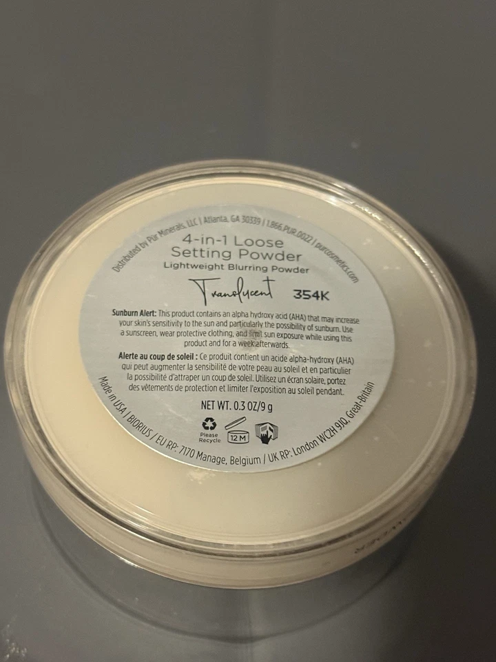 PÜR Beauty 4-in-1 Loose Setting Powder Lightweight Microfine Setting Powder New - Image 2 of 2