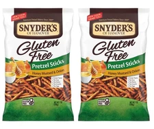 Snyder's of Hanover Gluten Free Pretzel Sticks, Honey Mustard and Onion, 7 oz