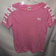 PINK by Victoria's Secret Short Sleeve Dog Logo T-Shirt XS