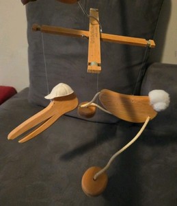 Stanley Stork Walking Toy Woody Wobbler By Earth One Wood Products