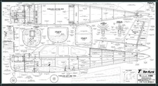 Top Flite BeechCraft Bonanza V35 Gold Edition printed kit plan set