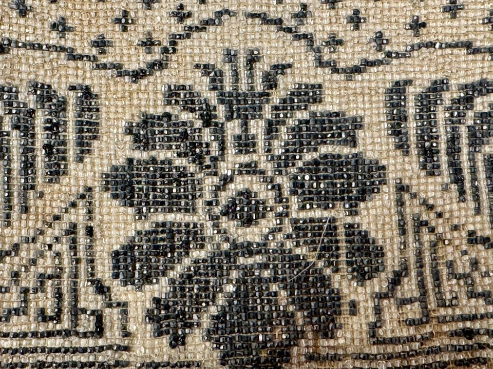 Антикварные (чешские?) 1920-х годов ар-деко микро бисером цветочный вечер сумочка для ремонта - Изображение 3 из 4