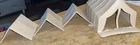 Vintage Marx Blue & Gray Civil War Command Tent & 3 Pup Tan Tents Lot-4 Pieces
