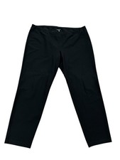 Eileen Fisher Pants Black Viscose Nylon Lycra Pull On Straight Leg Women  s XL