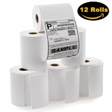 12 Rolls 4x6 Dymo 4XL 1744907 Compatible Direct Thermal Shipping Postage Labels