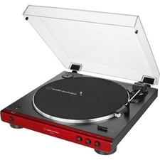 Audio-Technica AT-LP60XBT-RD Fully Automatic Belt-Drive Stereo Turntable,...
