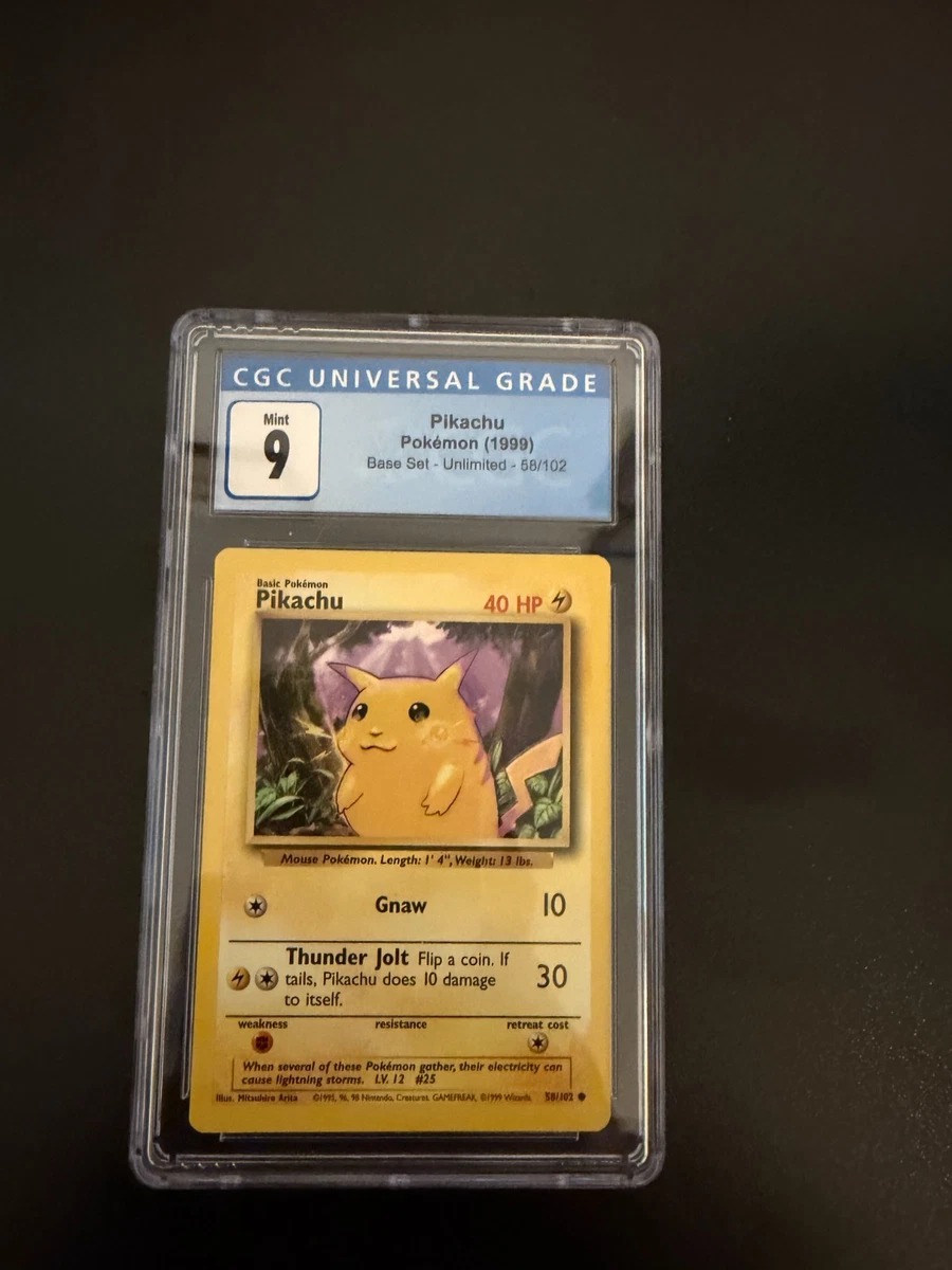 Pikachu Pokémon TCG Common Base Set Individual Collectible Card