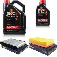 6L Inspektionspaket Set Motul 8100 X-Clean+ 5W-30 MotoröL SCT Filter 11360896