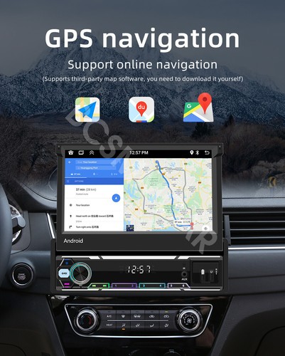 7IN 1Din Car Stereo Radio MP5 Player GPS WiFi Carplay Android Auto Bluetooth FM - Picture 7 of 24