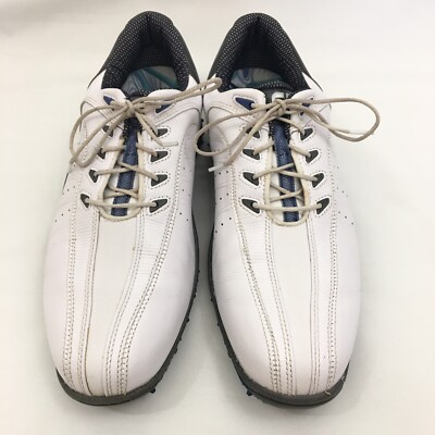Footjoy FJ Sport Spikeless Golf Shoes White Blue Style 53147  display picture 3