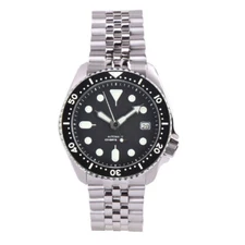 20ATM 42mm Tandorio Sterile Black Dial Japan NH35A Automatic Diving Mens Watch