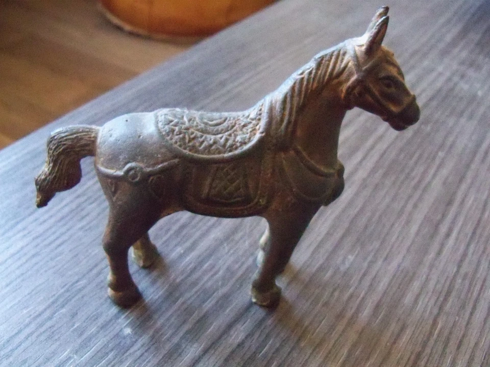 Magnifique "statue de cheval en bronze " pièce unique" 1870 (cambodge) - Photo 4/4