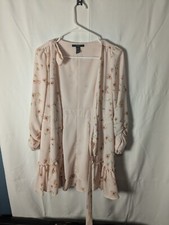 forever 21 Ivory Floral Dress - size small