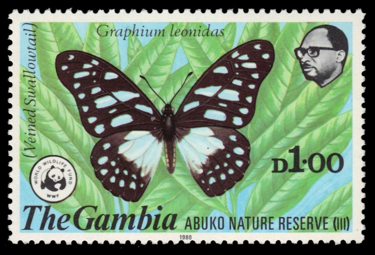 GAMBIA 406 (SG433) - WWF Abuko Reserve "Veined Swallowtail" (pf17442)