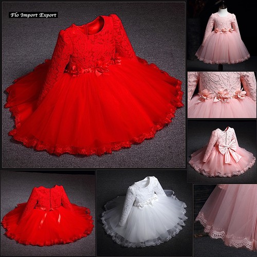 Vestito Cerimonia Feste Natale Bambina Party Girl Christmas Dress CDR065 |  eBay