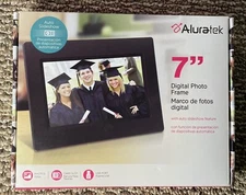 Brand New Aluratek Digital Photo Frames with Automatic Slideshow 7 inch