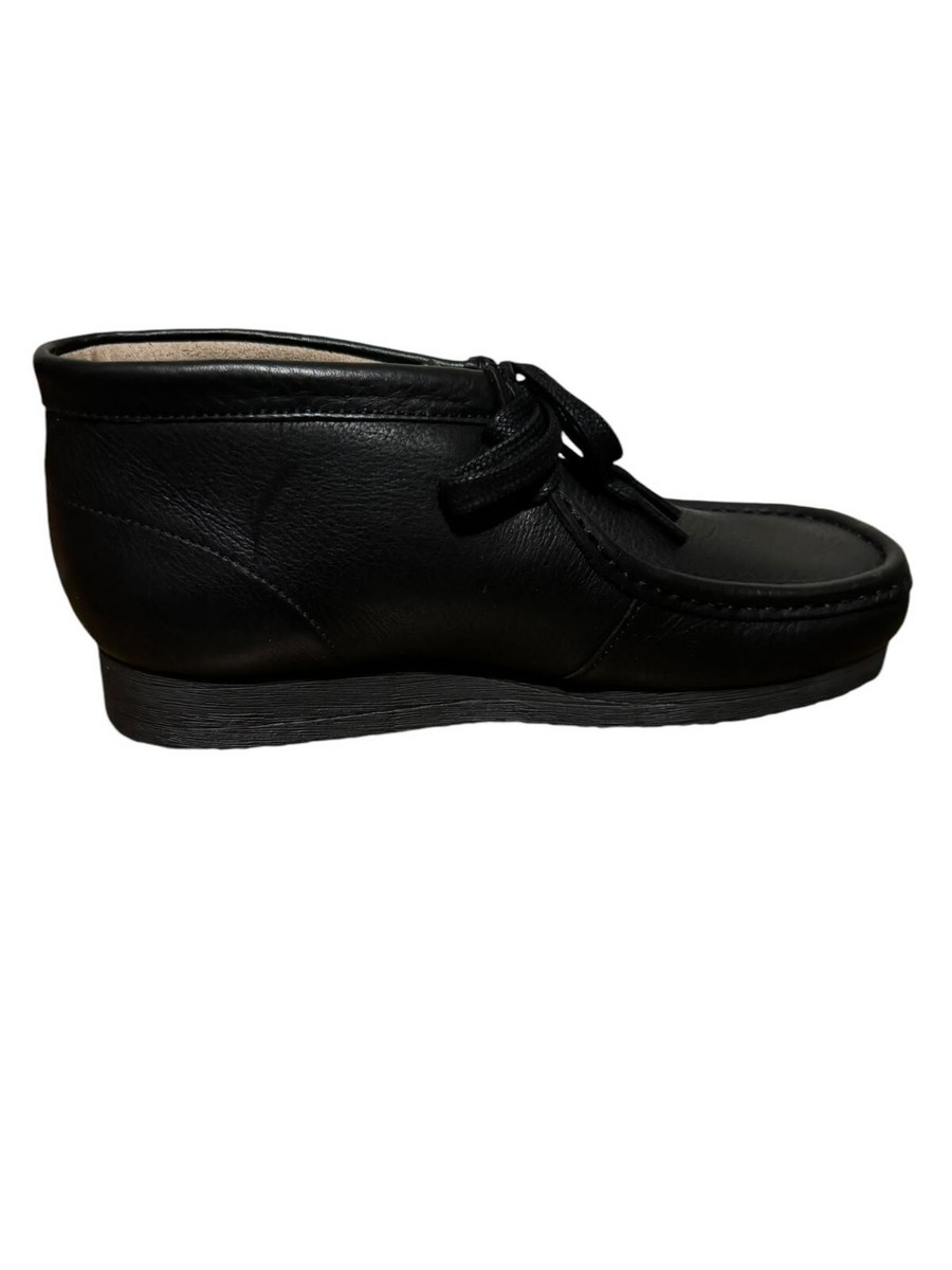 Clarks Original Wallabee Black leather Men Size 7US | eBay