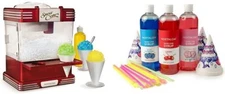 Nostalgia RSM602 Countertop Snow Cone Maker Makes 20 Icy Treats, Includes 2 Reus