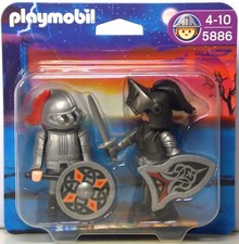 Playmobil Blister 5886 Duo-Pack Eiserne Ritter 2 Ritter in Rüstung RAR NEU