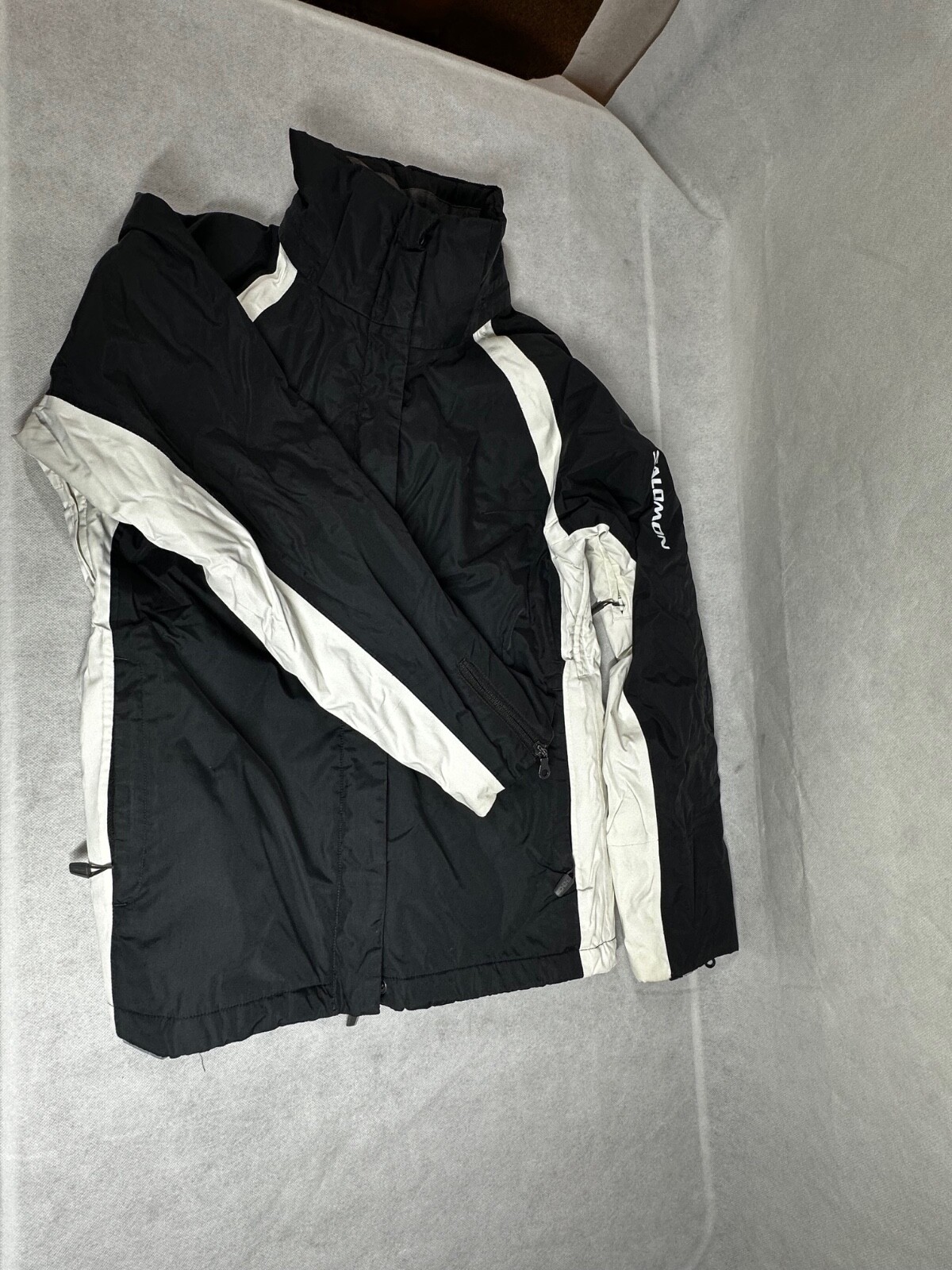 Giacca Salomon nera isolata con zip intera Donna taglia M