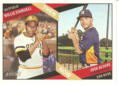 2015 TOPPS HERITAGE STARGELL/ALTUVE THEN & NOW BASEBALL CARD    TN-3