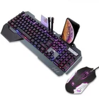 Mechanical feel Gaming Keyboard, RGB Backlit Modes Waterproof Wired Keyboard