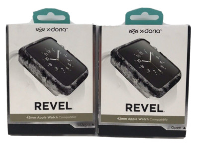 2pk X-Doria Revel Snap-On Fashion Case, 42mm Apple Watch Compatible NEW. (7C)