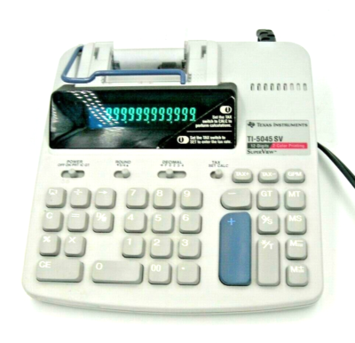 TEXAS INSTRUMENTS TI-1050 - CALCOLATRICE CON SCATOLA ISTRUZIONI